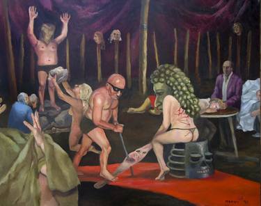 Print of Realism Erotic Paintings by Douglas Manry