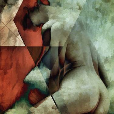Original Cubism Nude Paintings by Jean-Francois Dupuis
