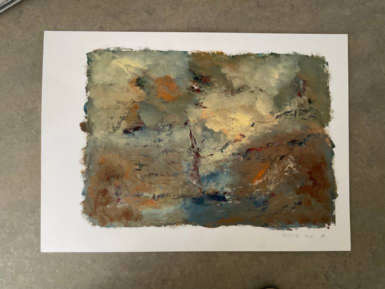 Original Abstract Expressionism Nature Painting by Auke Mulder