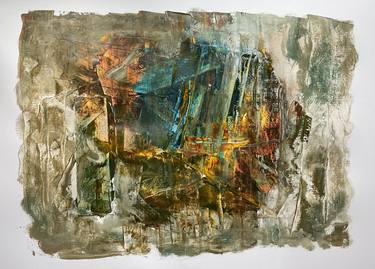 Original Abstract Expressionism Abstract Paintings by Auke Mulder
