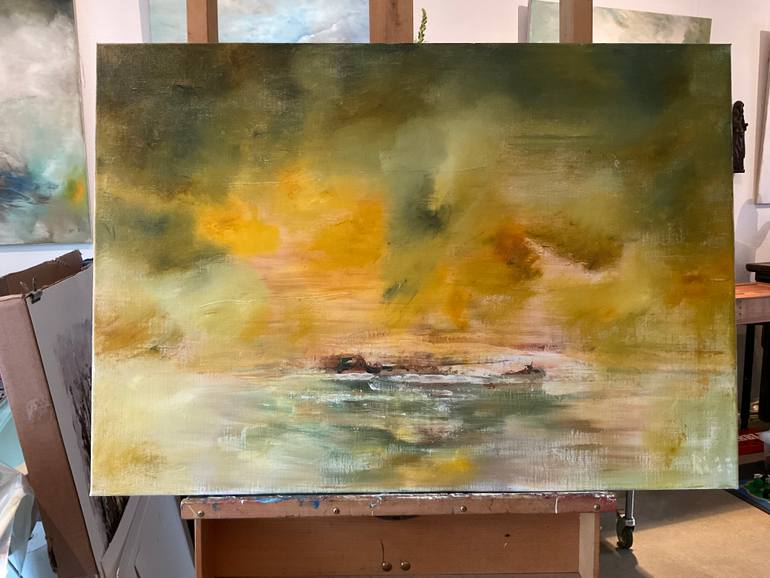 Original Abstract Expressionism Abstract Painting by Auke Mulder