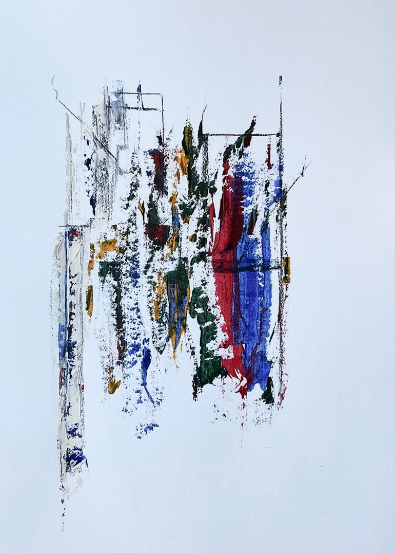 Original Abstract Fantasy Painting by Auke Mulder