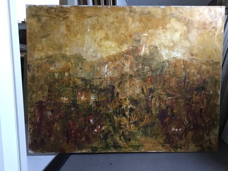 Original Abstract Landscape Painting by Auke Mulder