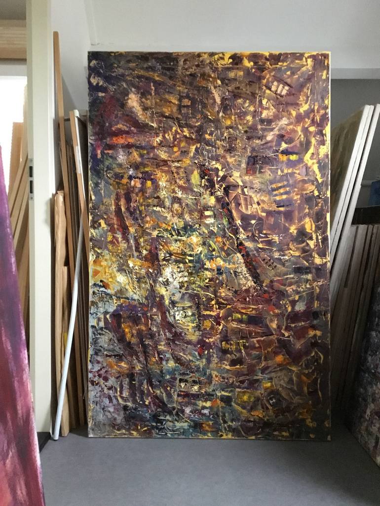 Original Abstract Expressionism Nature Painting by Auke Mulder