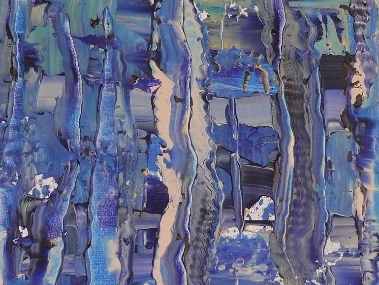 Original Abstract Seascape Painting by Auke Mulder