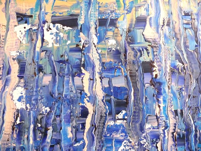 Original Abstract Seascape Painting by Auke Mulder