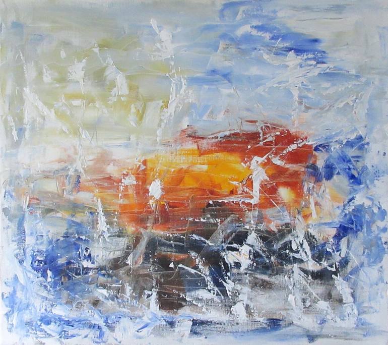 Original Abstract Expressionism Abstract Painting by Auke Mulder