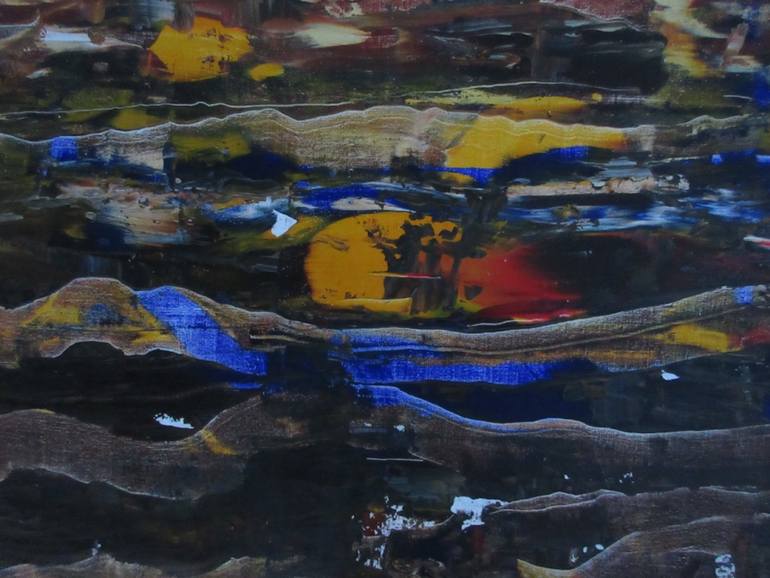 Original Abstract Expressionism Abstract Painting by Auke Mulder