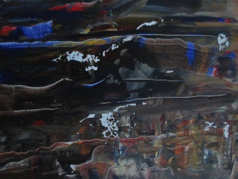 Original Abstract Expressionism Abstract Painting by Auke Mulder