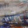 This painting is made in Norway and inspired by the mysterious mountains early in the morning