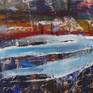 This painting is made in Norway and inspired by the mysterious mountains early in the morning