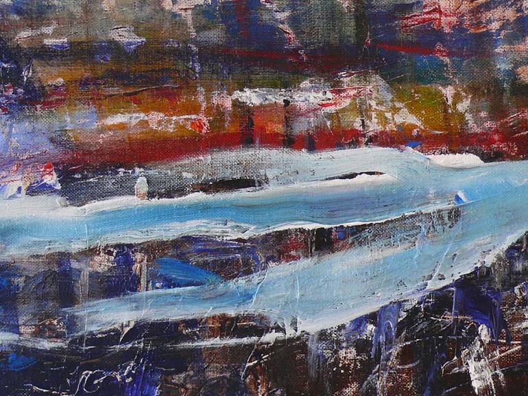 Original Abstract Landscape Painting by Auke Mulder