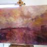 "The sky is falling down" is a painting inspired by the menace in the world and by the climate changing.