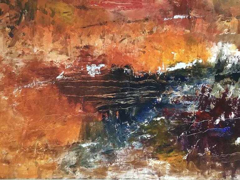 Original Abstract Expressionism Abstract Painting by Auke Mulder