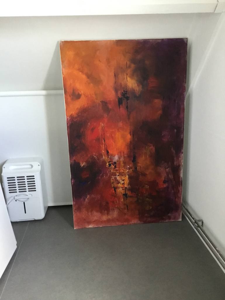 Original Abstract Expressionism Abstract Painting by Auke Mulder