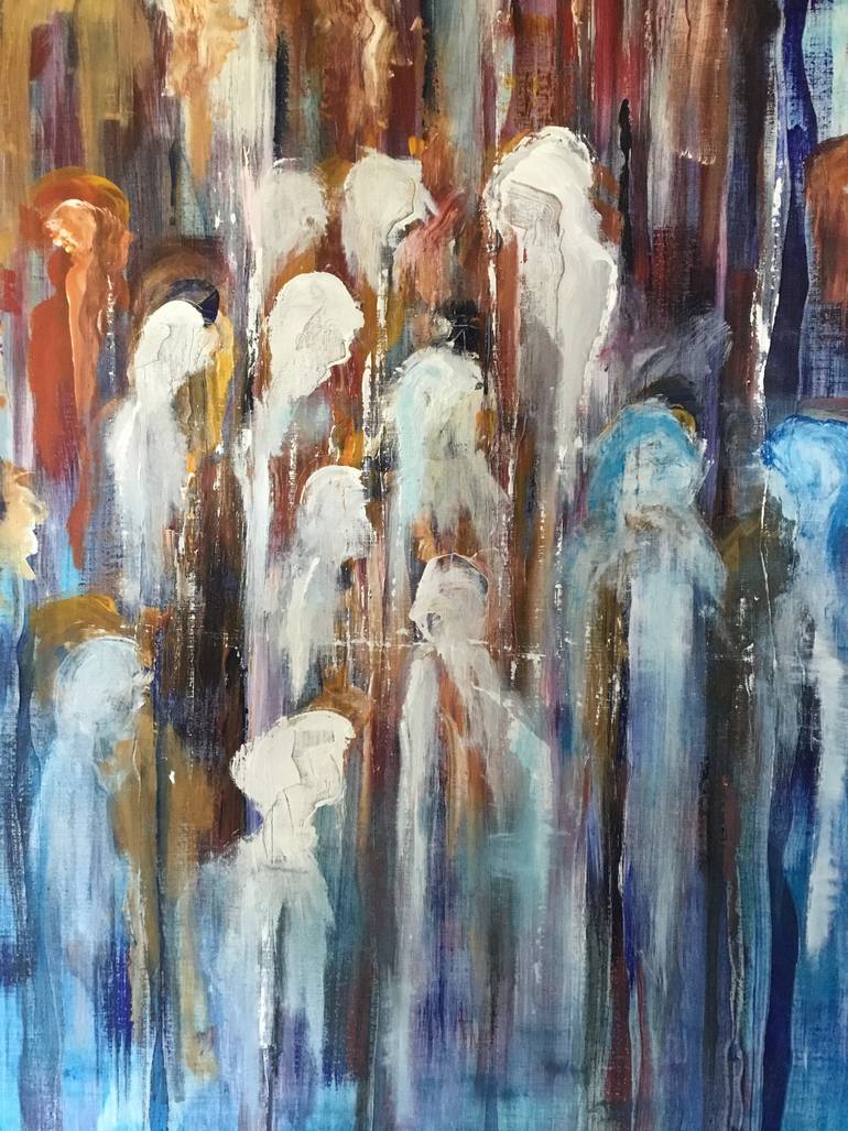 Original Conceptual Abstract Painting by Auke Mulder