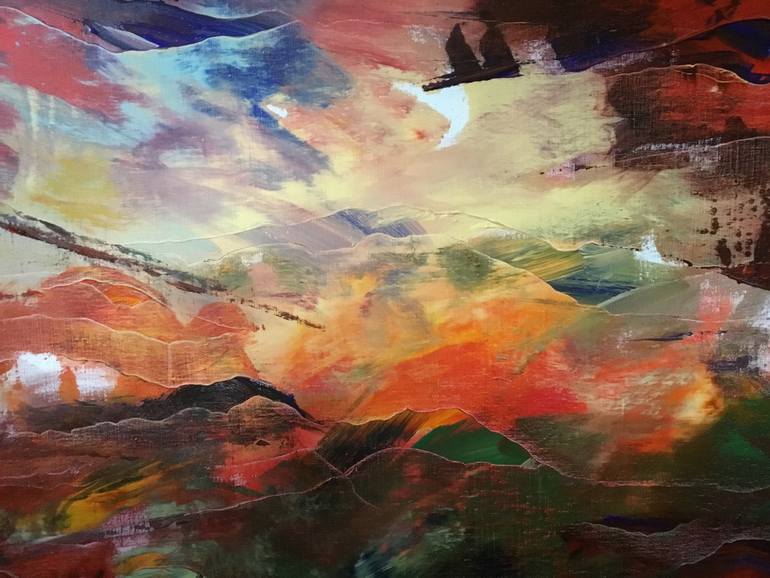 Original Abstract Expressionism Abstract Painting by Auke Mulder