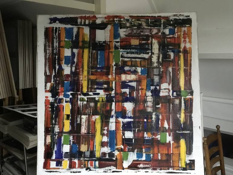 Original Abstract Painting by Auke Mulder