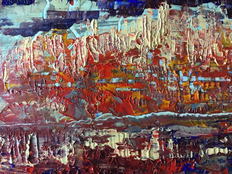 Original Abstract Expressionism Abstract Painting by Auke Mulder