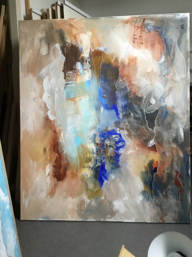 Original Abstract Expressionism Abstract Painting by Auke Mulder