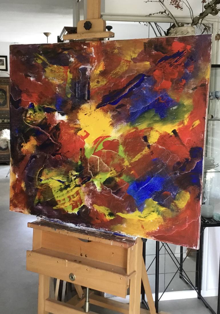 Original Abstract Painting by Auke Mulder