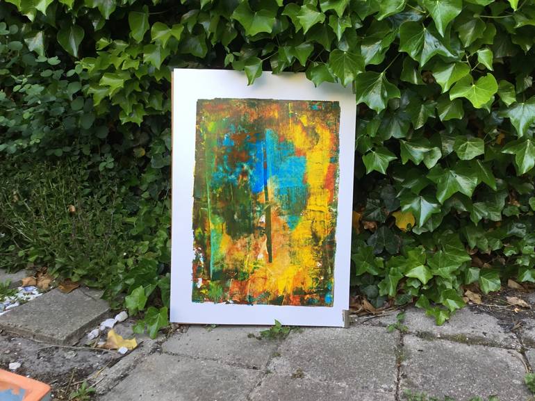 Original Abstract Expressionism Abstract Painting by Auke Mulder