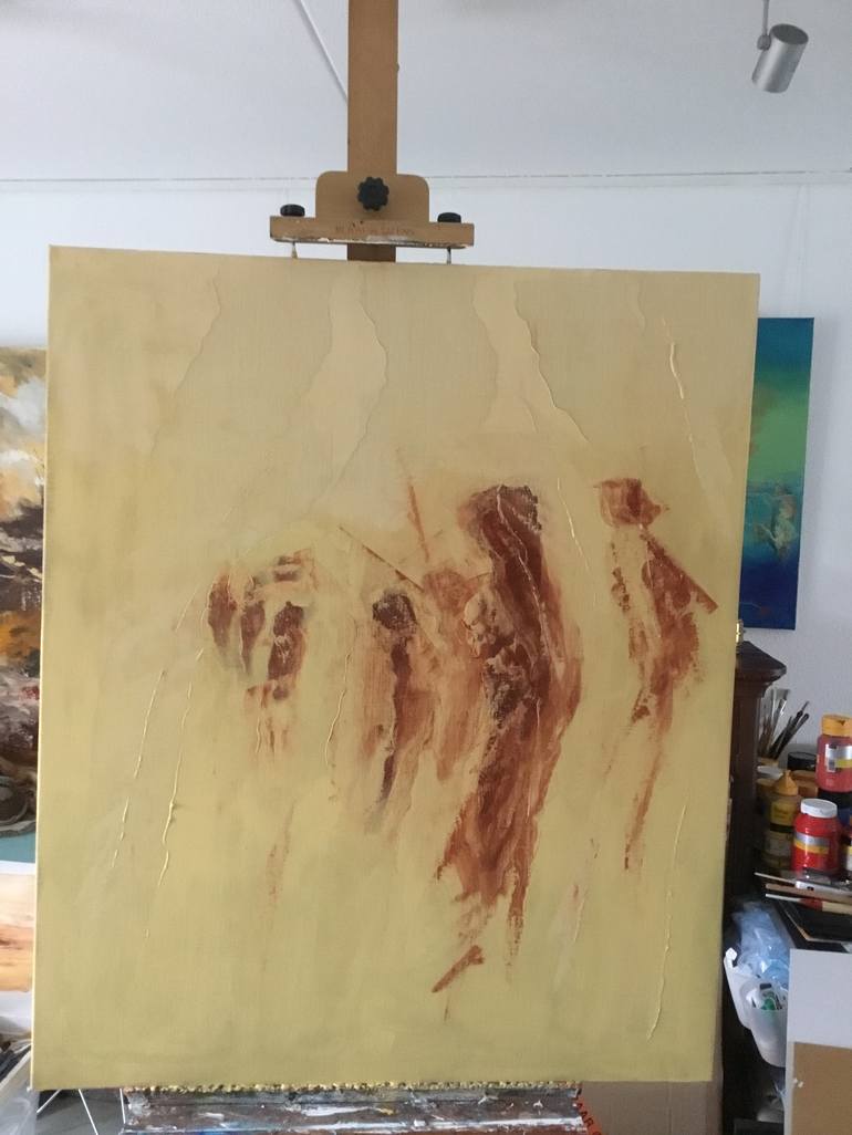 Original Figurative Men Painting by Auke Mulder