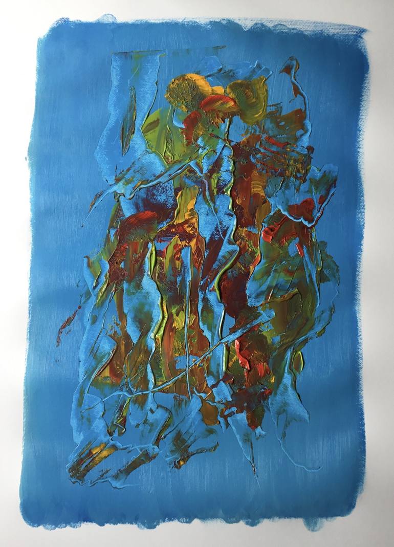 Original Abstract Expressionism Abstract Painting by Auke Mulder