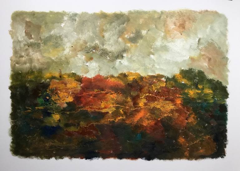 Original Impressionism Nature Painting by Auke Mulder