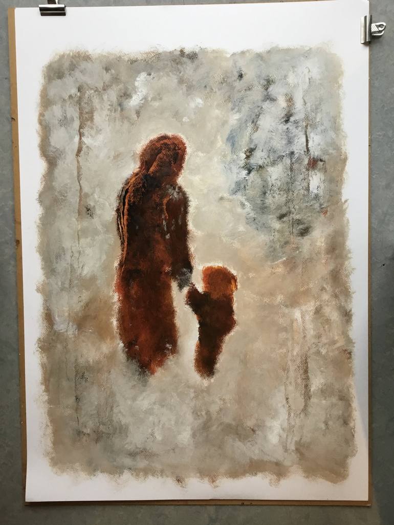 Original Figurative People Painting by Auke Mulder