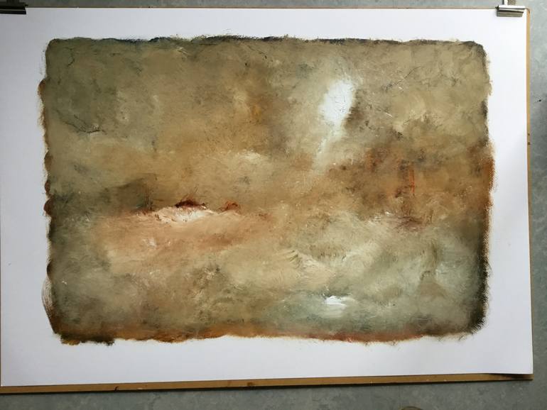 Original Abstract Landscape Painting by Auke Mulder