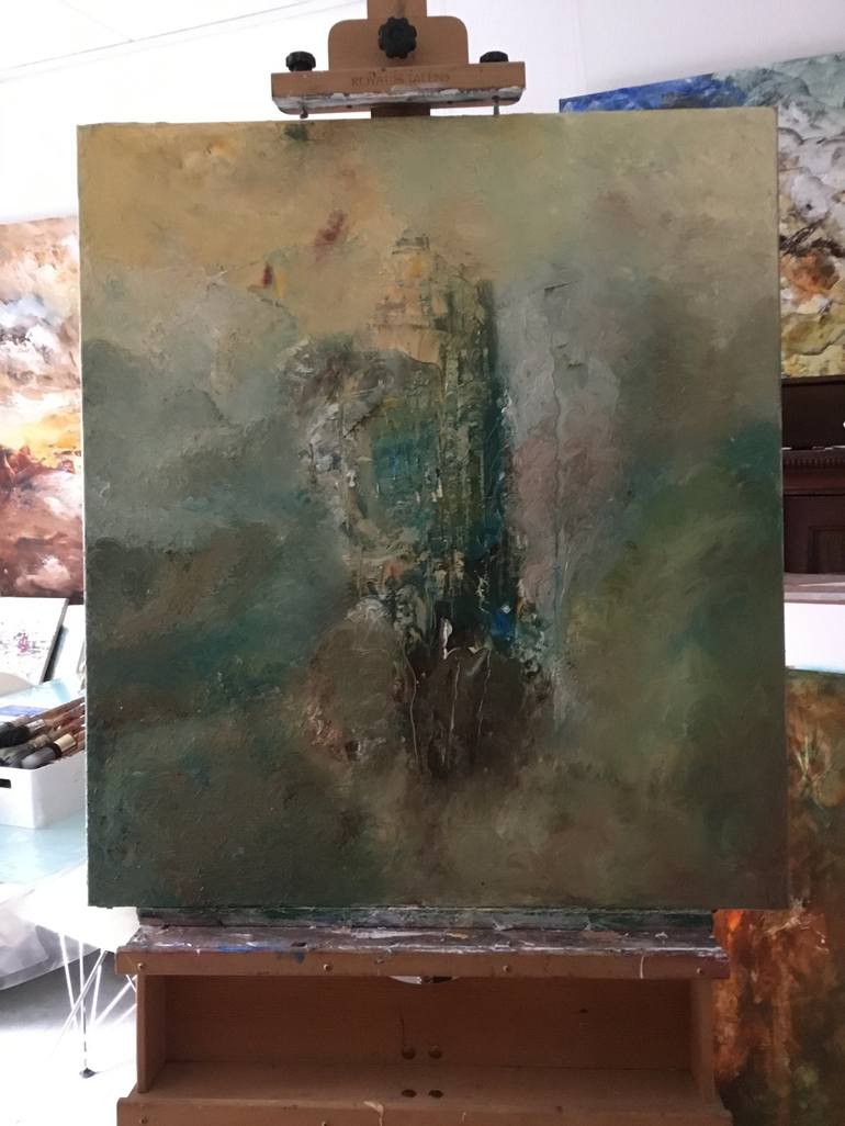 Original Abstract Landscape Painting by Auke Mulder