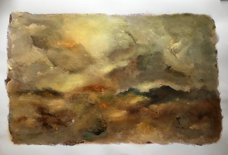 Original Impressionism Landscape Painting by Auke Mulder