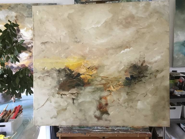 Original Abstract Expressionism Nature Painting by Auke Mulder