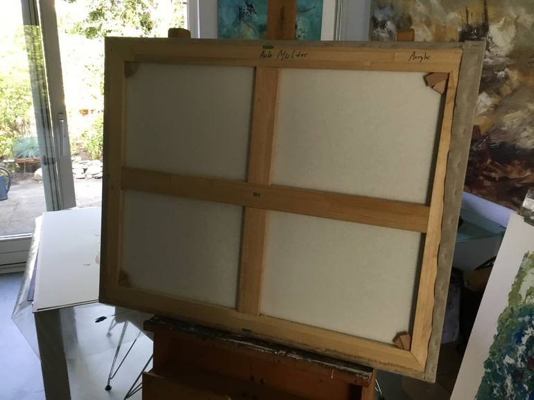 Original Abstract Expressionism Nature Painting by Auke Mulder