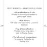 PRINT BORDERS — PROFESSIONAL FINISH