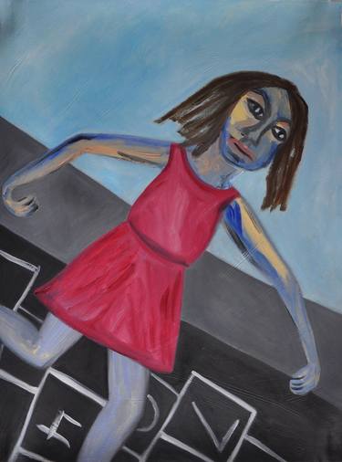 Print of Expressionism Children Paintings by Theresa DeSalvio