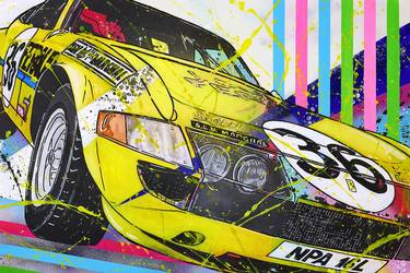 Original Street Art Car Paintings by Emelie Susie