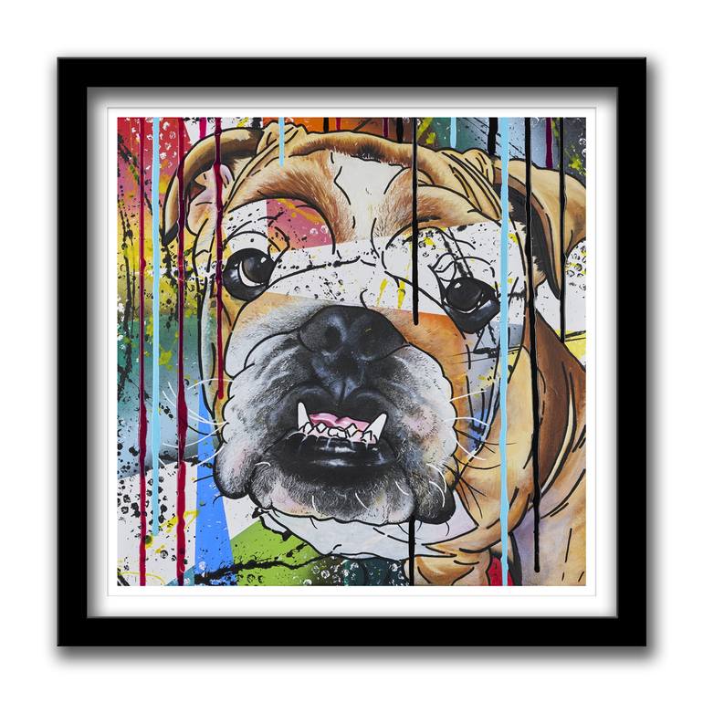 Original Pop Art Animal Painting by Emelie Susie