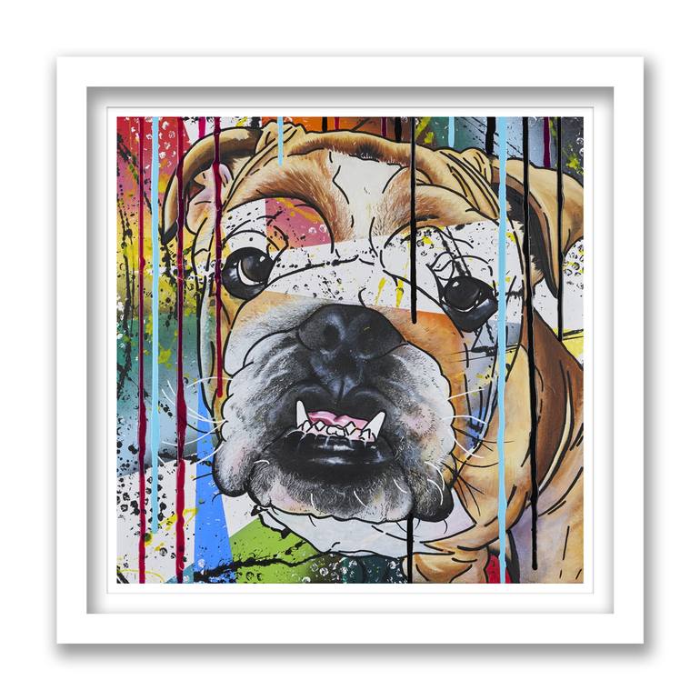 Original Pop Art Animal Painting by Emelie Susie