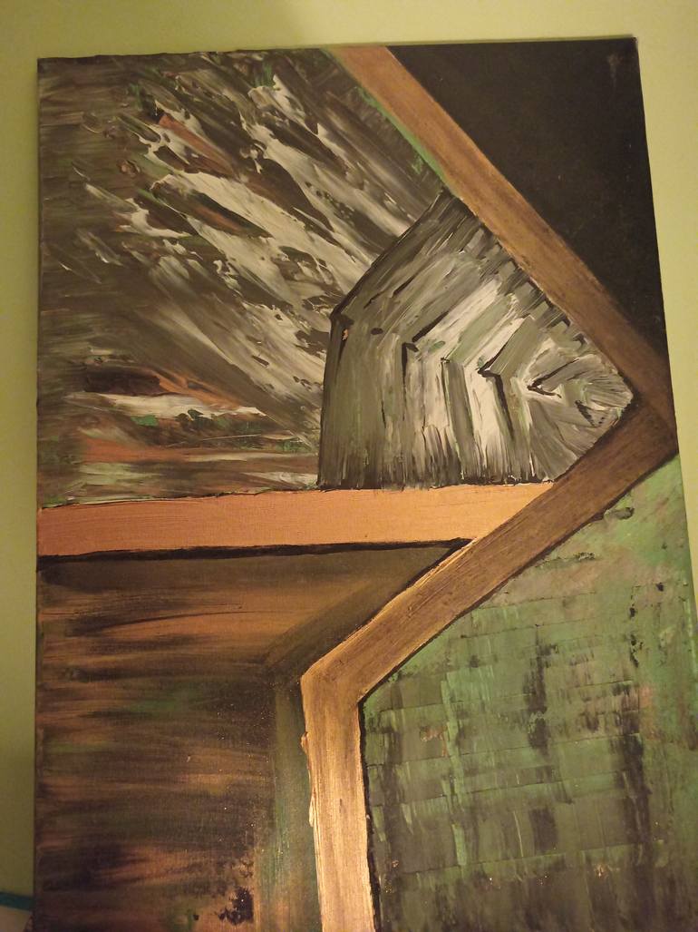 Original Abstract Expressionism Abstract Painting by Stella Peres Kalajic