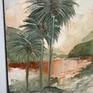 Tropical Reverie – Palm Trees, Misty Hills