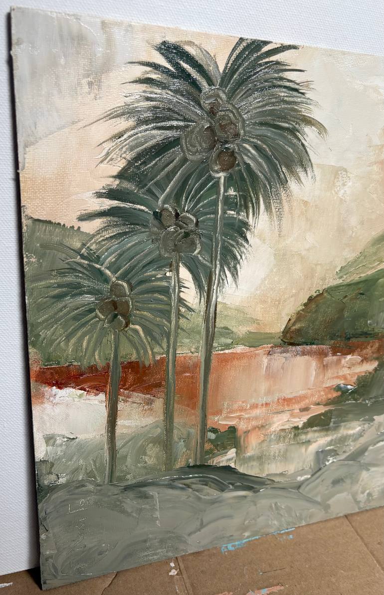 Original Abstract Beach Painting by Daniela Nocito