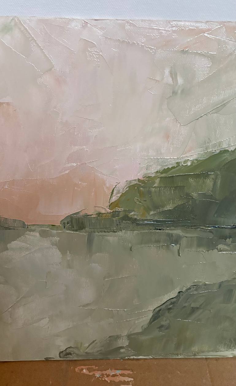 Quiet Abstract Quiet abstract minimal sunset soft tones Earth cliffs landscape ...