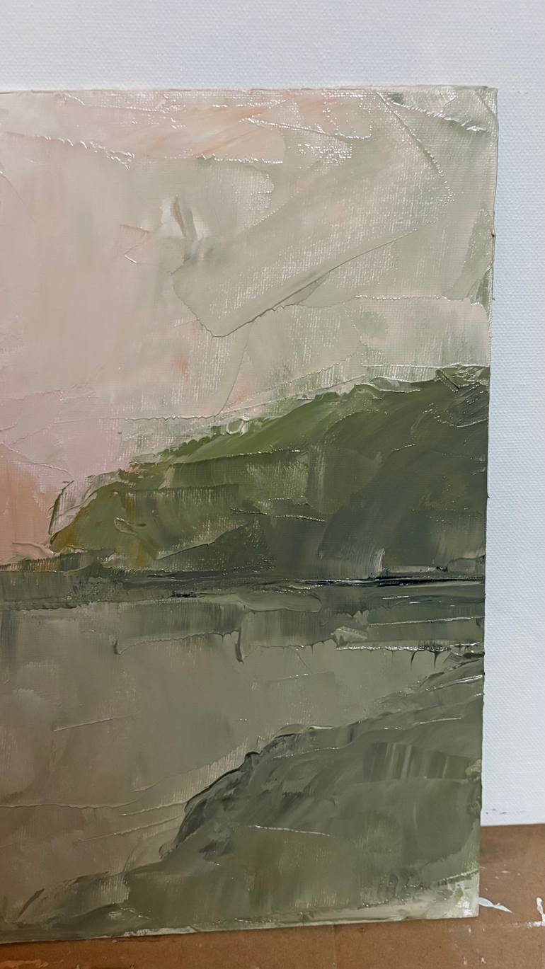 Quiet Abstract Quiet abstract minimal sunset soft tones Earth cliffs landscape ...