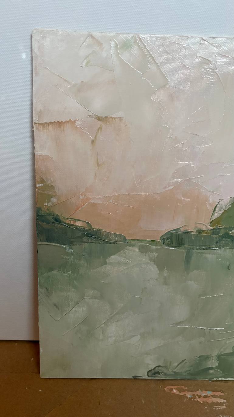 Quiet Abstract Quiet abstract minimal sunset soft tones Earth cliffs landscape ...