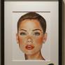 Colour portrait with colour pencils
