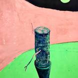 Potted Tree Stump at Night 2 by Carlisle Bell