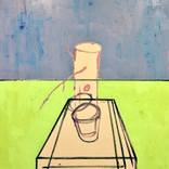 Potted Tree Stump on Dais by Carlisle Bell