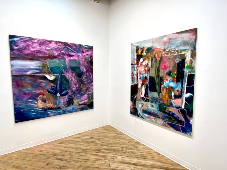Original Conceptual Abstract Painting by Carlisle Bell